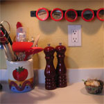 Photo of an organized kitchen.